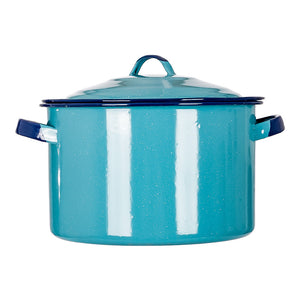 Olla recta de peltre 26.9 cm azul turquesa 39786 Cinsa