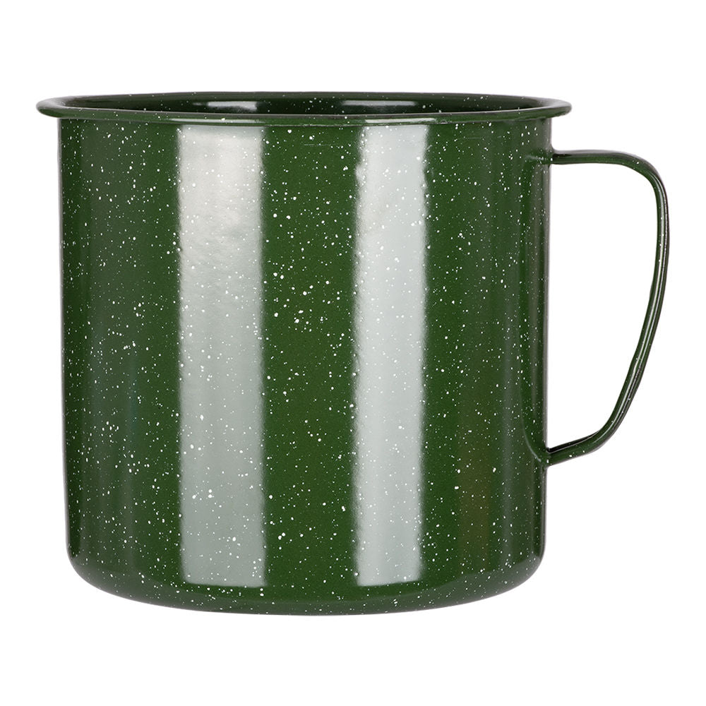Hervidor recto de acero vitrificado 18.7 cm verde jaspeado 323566 Cinsa