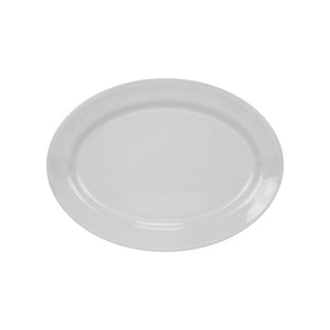 Platón oval llano 27 cm blanco glacial Santa Anita