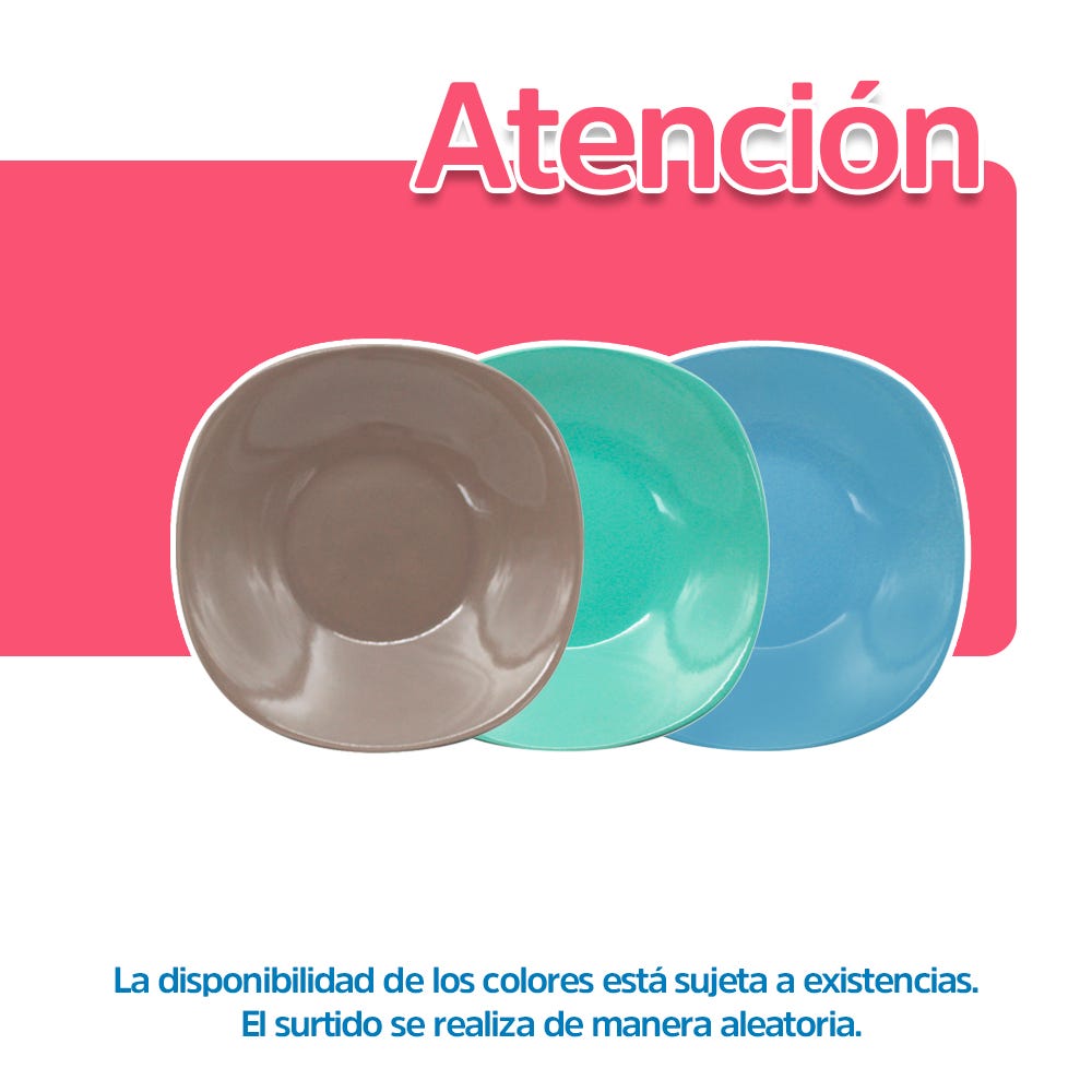 Plato sopero Santa Anita 22 cm Varios Colores