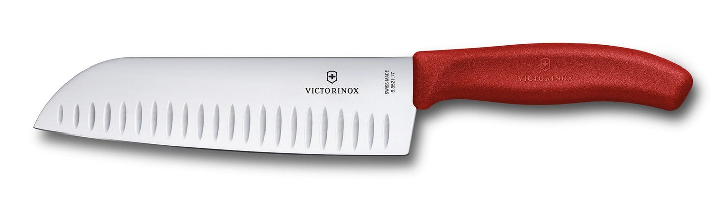 Cuchillo santoku Victorinox rojo