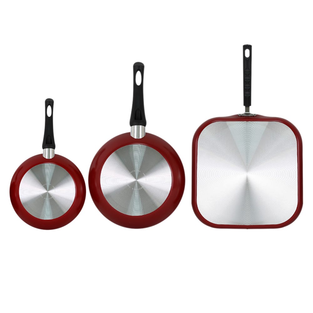 Juego de sartenes de aluminio 3 piezas Verona Tramontina