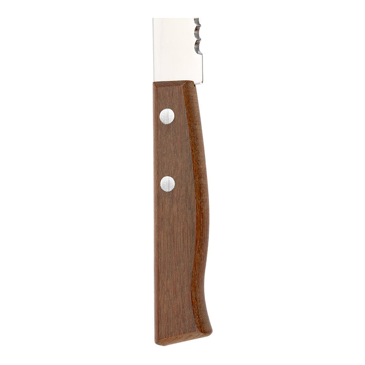 Cuchillo para pan de acero inoxidable mango madera 7" tradicional 22215007 Tramontina