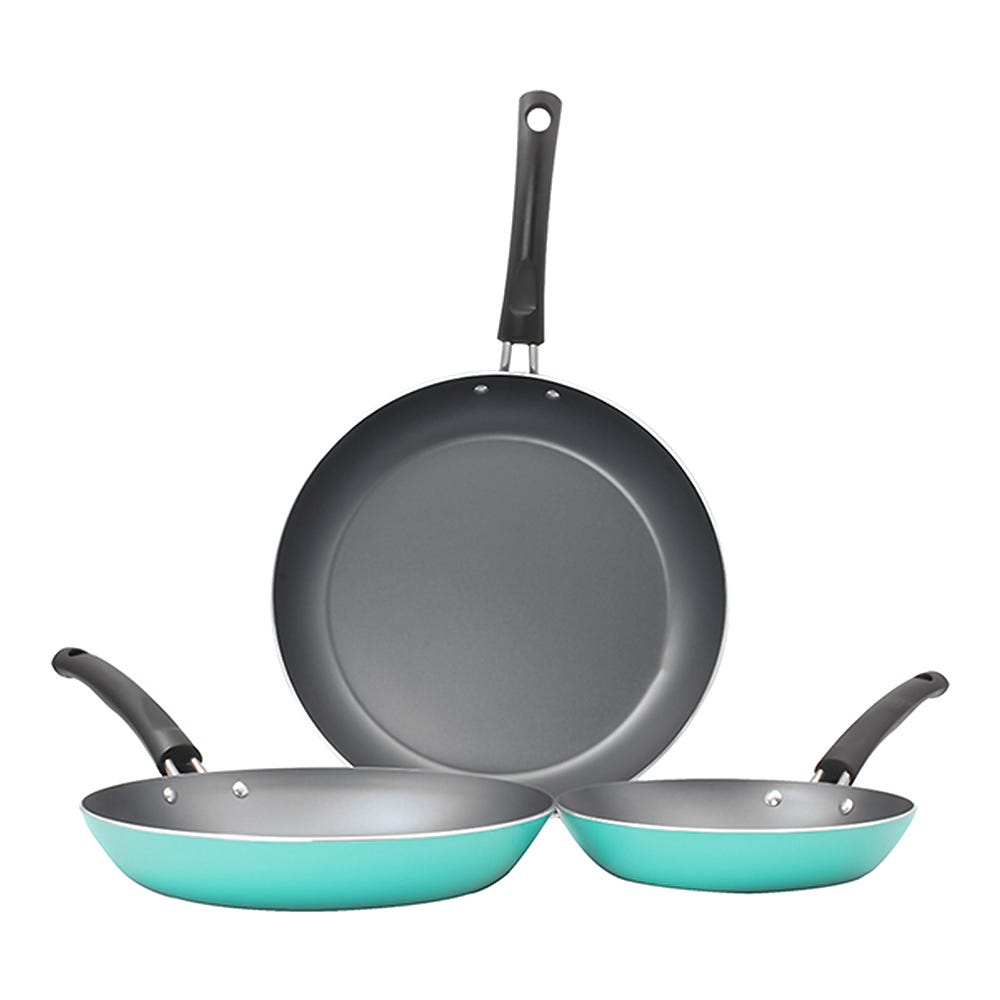 Juego de 3 sartenes 20-26-30 cm aluminio Chelsea Jade Tramontina