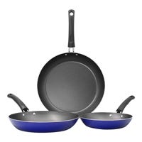 Juego de 3 sartenes 20-26-30 cm aluminio Chelsea azul Tramontina