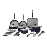 Batería de cocina de aluminio 18 piezas Primaware Blue Navy Tramontina