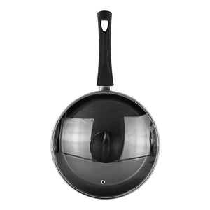 Sartén recto aluminio 25 cm con tapa 82112054 Tramontina