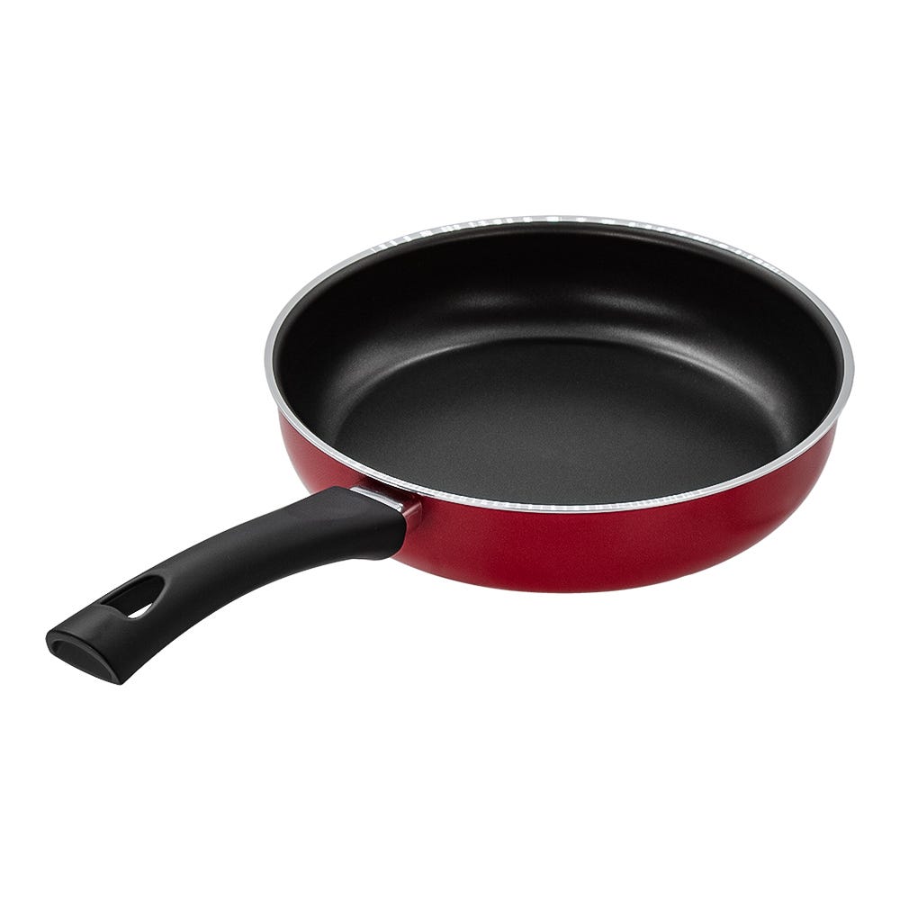 Sartén recto aluminio 25 cm con tapa 82112054 Tramontina