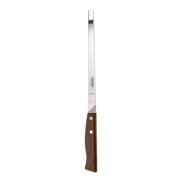 Cuchillo jamonero de acero inoxidable 9" mango madera Tradicional 22232009 Tramontina