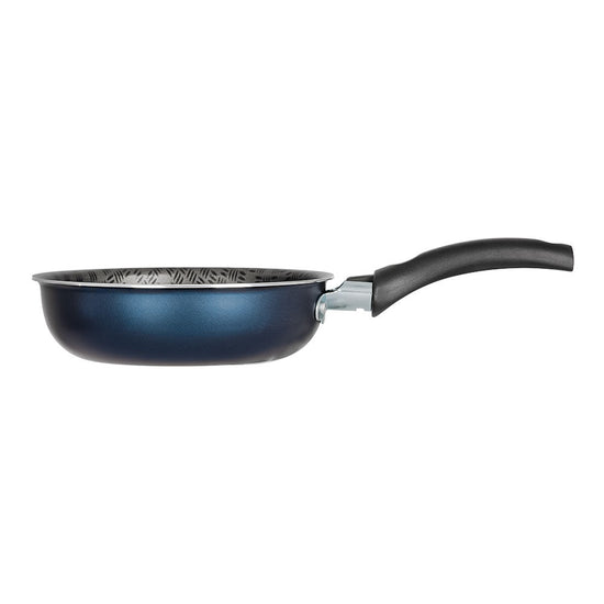 Batería de cocina de aluminio 16 piezas Simple Cooking azul Tramontina – sartén pequeño azul, vista tres cuartos