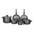 Batería de cocina de aluminio 9 piezas Paris negra 28599053 Tramontina