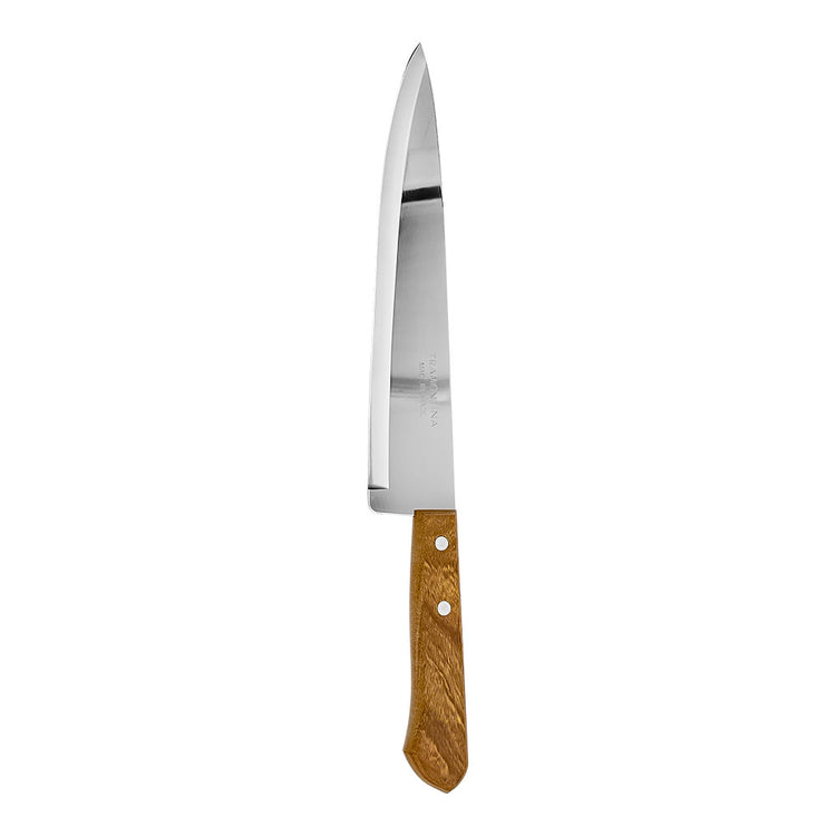 Cuchillo chef de acero inoxidable mango madera 9" Dynamic 22902009 Tramontina