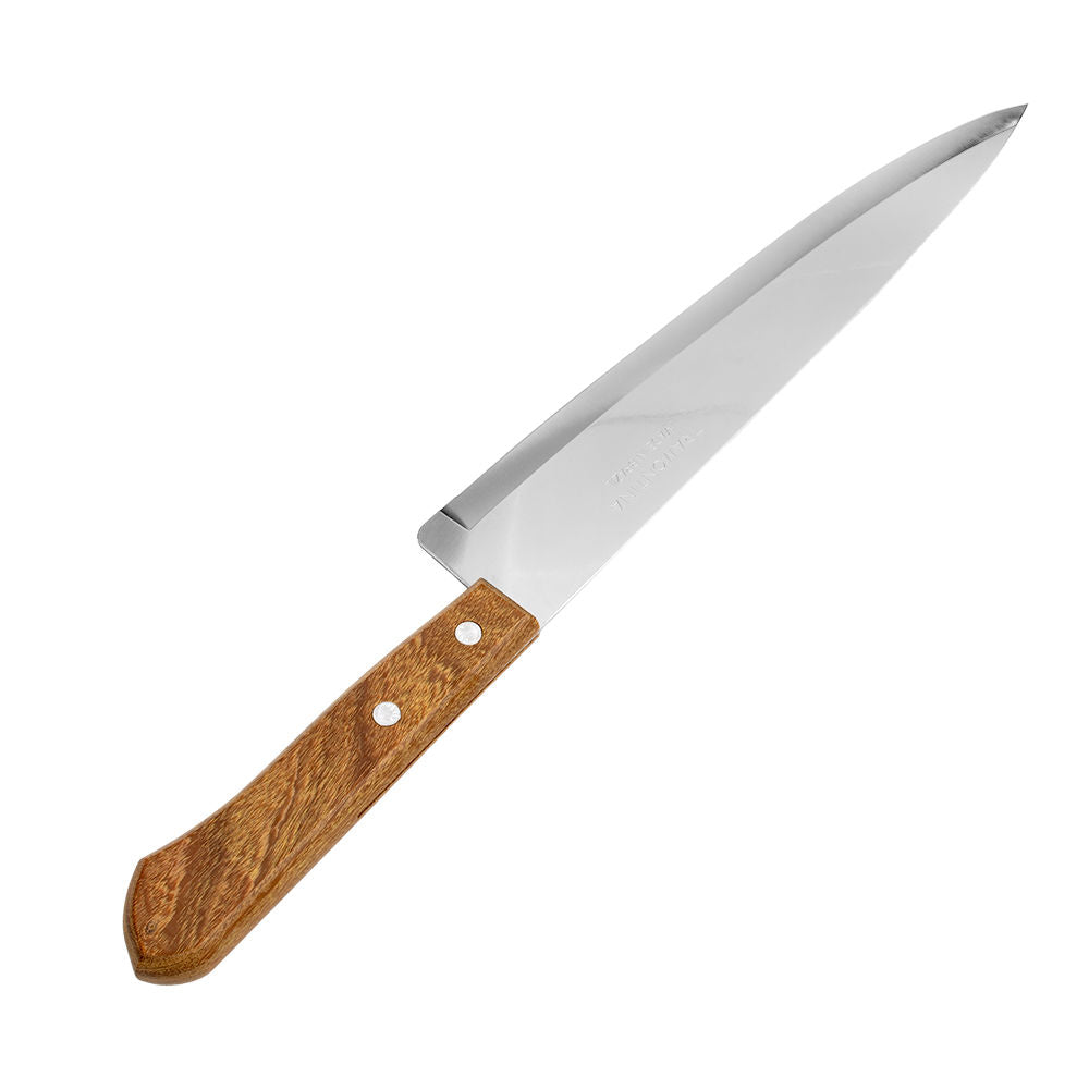 Cuchillo chef de acero inoxidable mango madera 9" Dynamic 22902009 Tramontina
