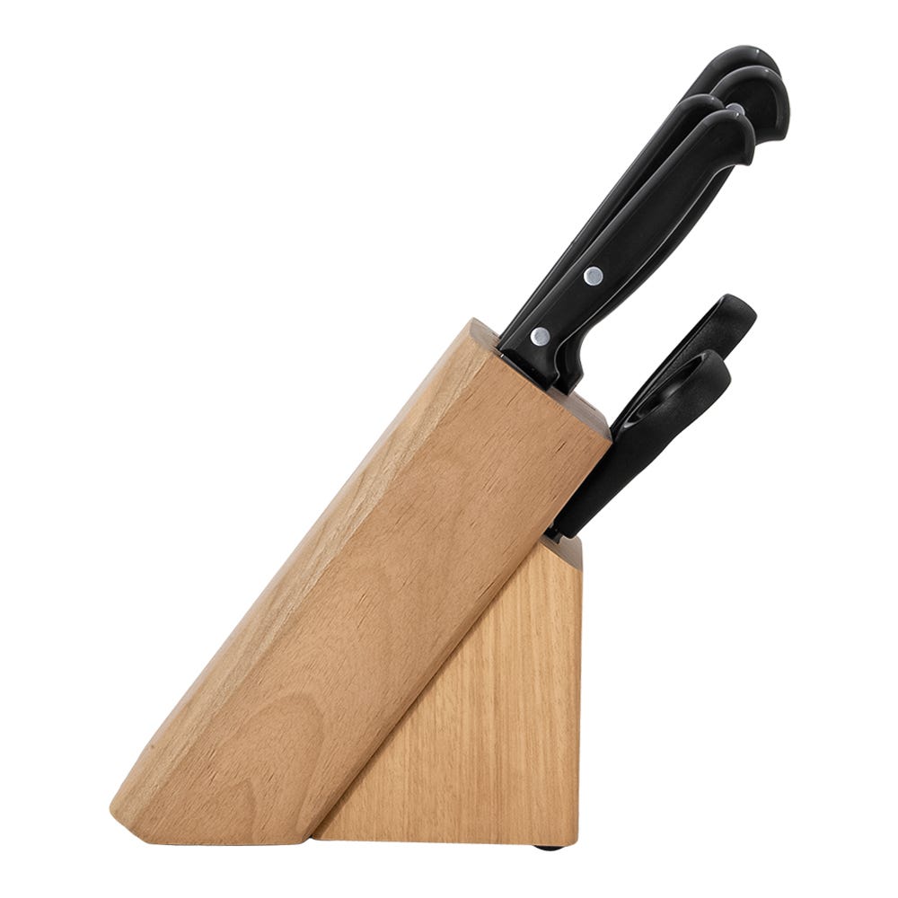 Juego de cuchillos y tijeras de acero inoxidable con base 23899/060 Tramontina