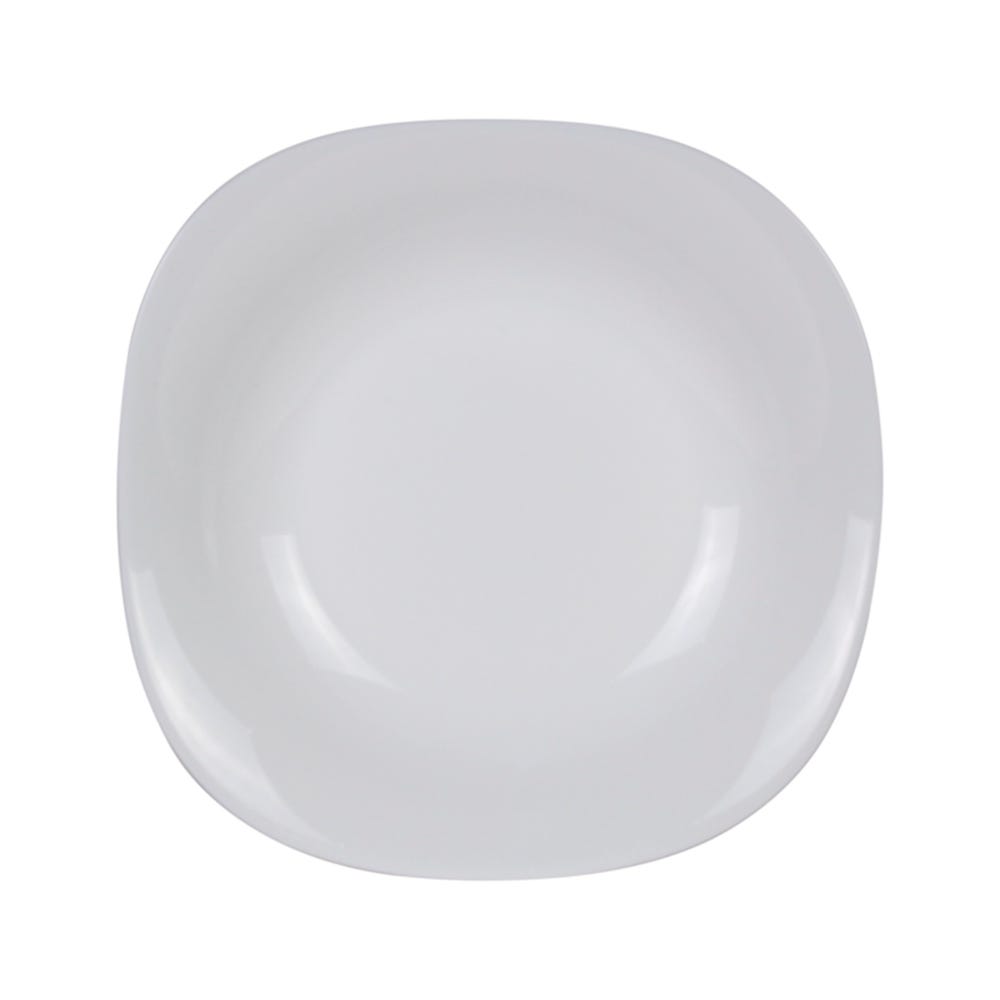 Plato hondo de vidrio templado 23 x 23 cm parma 1522-1084 Bormioli