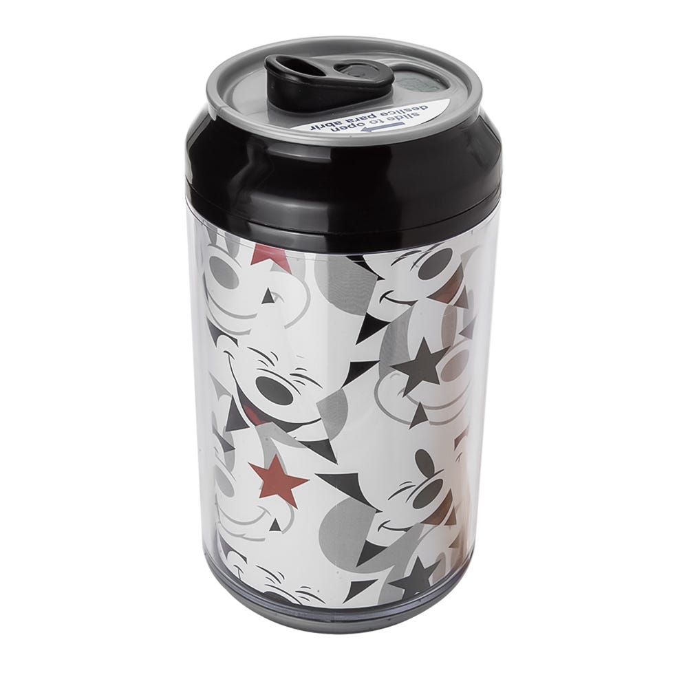 Termo de plástico doble pared forma de lata 350 ml Mickey 1659-166 Cool Gear