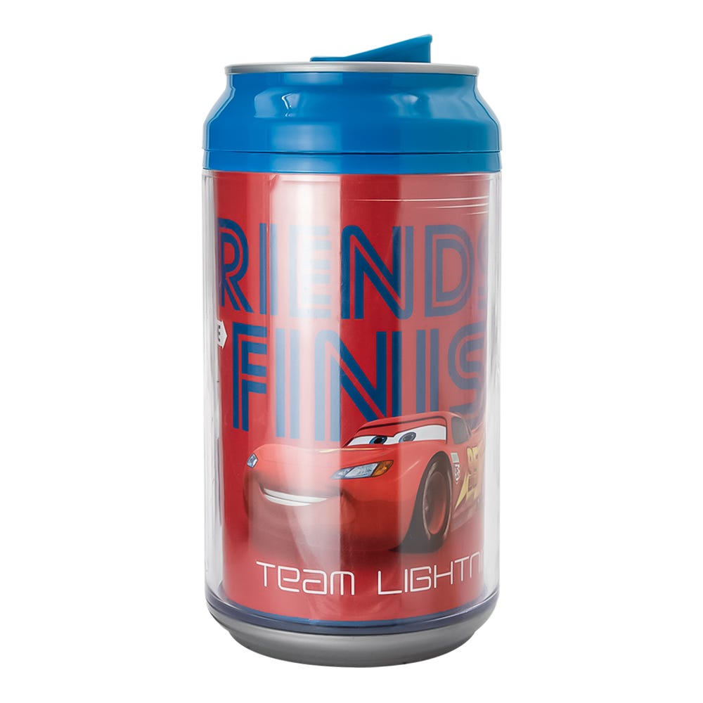 Termo de plástico en forma de lata 350 ml Cars 1659-178W Cool Gear
