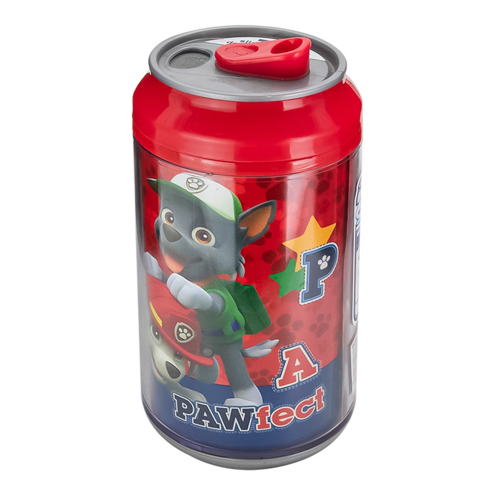 Termo de plástico en forma de lata 350 ml Paw Patrol 1659-185 Cool Gear