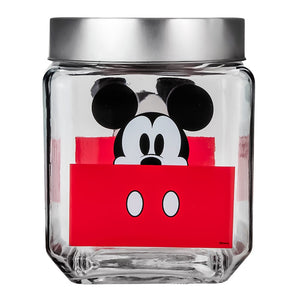 Frasco cuadrado de vidrio Mickey Mouse 1.25 L 2415-3684 Fun Kids