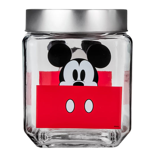 Frasco cuadrado de vidrio Mickey Mouse 1.25 L 2415-3684 Fun Kids