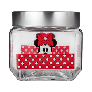 Frasco cuadrado de vidrio Minnie Mouse 850 ml 2415-3685 Fun Kids
