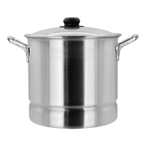 Vaporera de aluminio con tapa de vidrio 8.650 litros 6523-8 Lamex