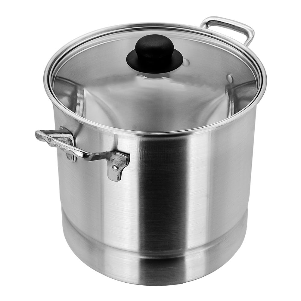 Vaporera de aluminio con tapa de vidrio 8.650 litros 6523-8 Lamex