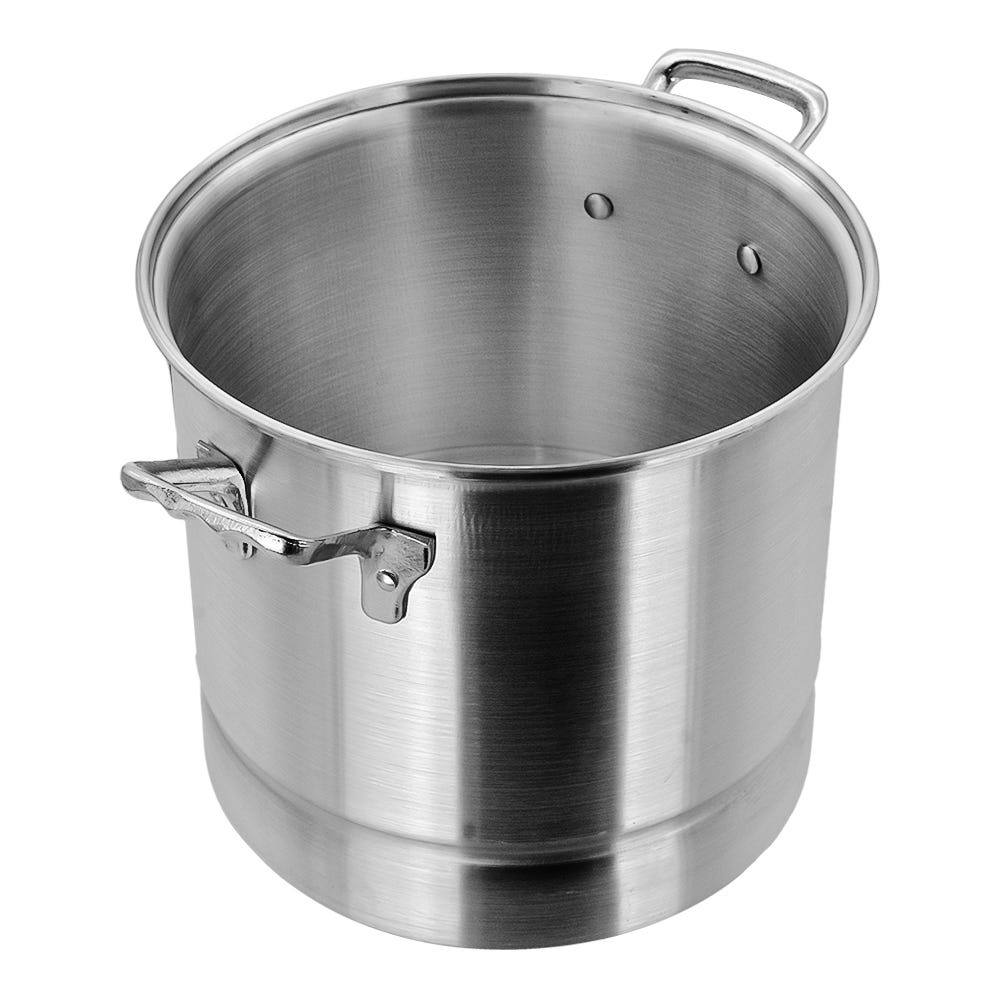 Vaporera de aluminio con tapa de vidrio 8.650 litros 6523-8 Lamex
