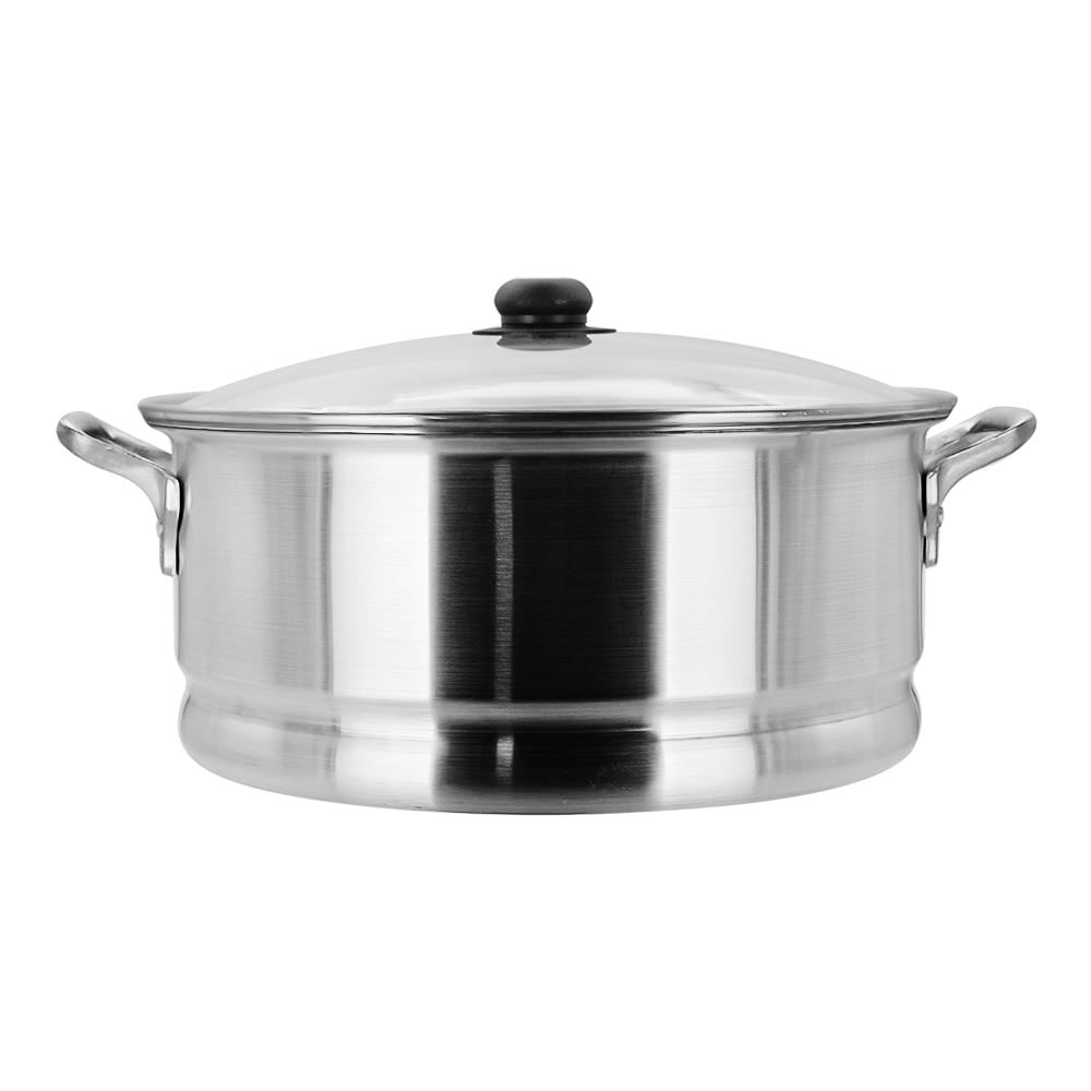 Budinera de aluminio con tapa de vidrio 11 litros triple fuerte 6689-7 Lamex