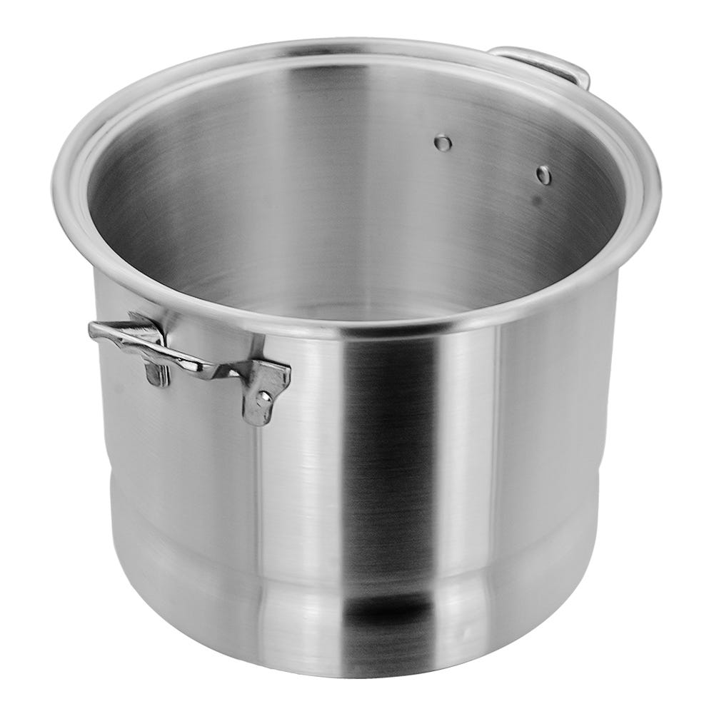 Vaporera de aluminio con tapa de vidrio 14.7 litros 6559-3 Lamex
