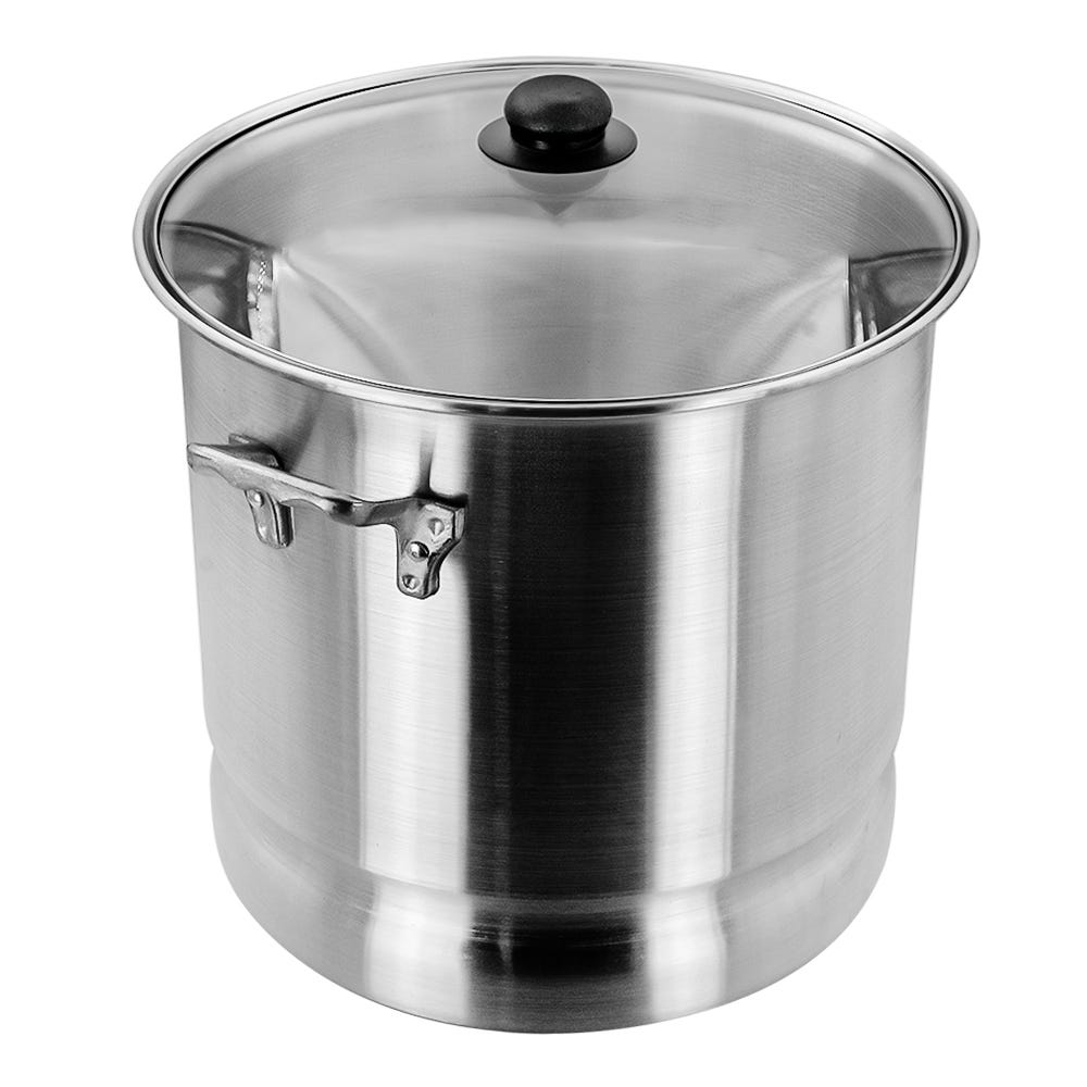 Vaporera de aluminio con tapa de vidrio 22.640 litros 6703-0 Lamex