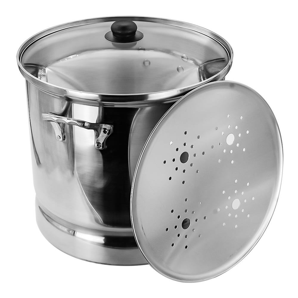 Vaporera de aluminio con tapa 23.300 litros triple fuerte 6714-6 Lamex