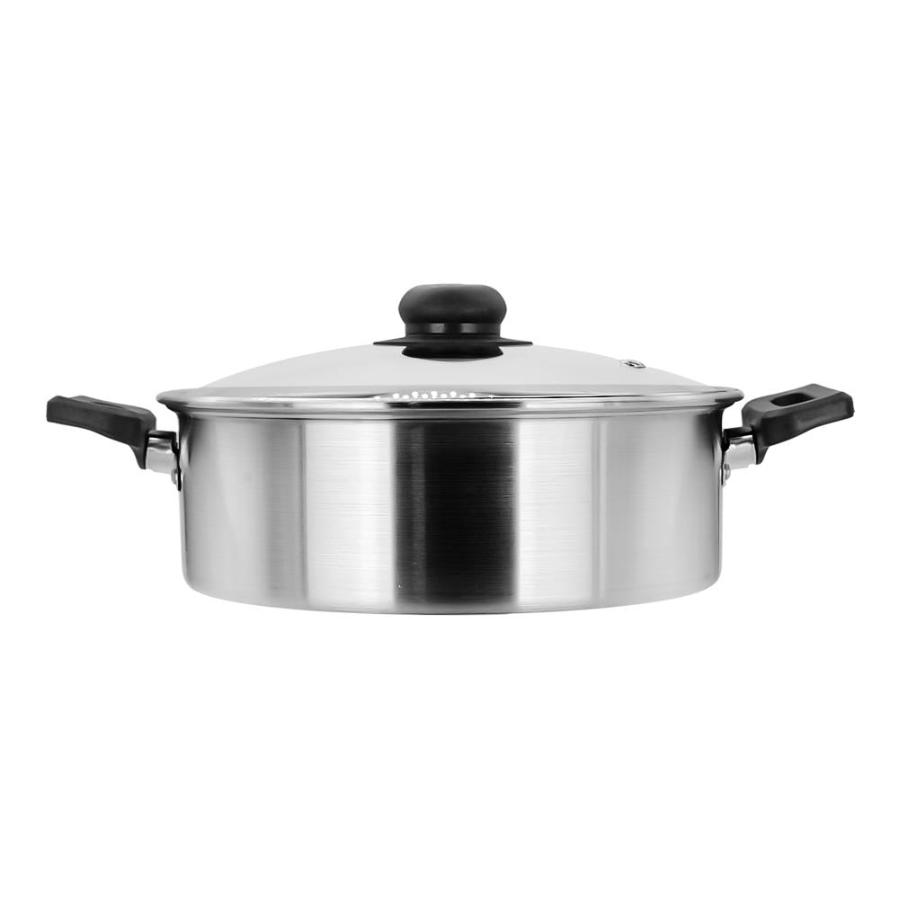 Budinera de aluminio con tapa de vidrio 2 litros 6763-4 Lamex