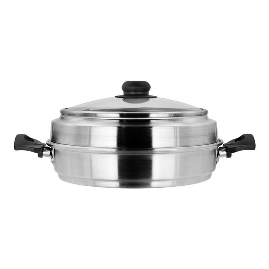 Horno mágico de aluminio con tapa de vidrio 1.125 litros 6521-0 Lamex