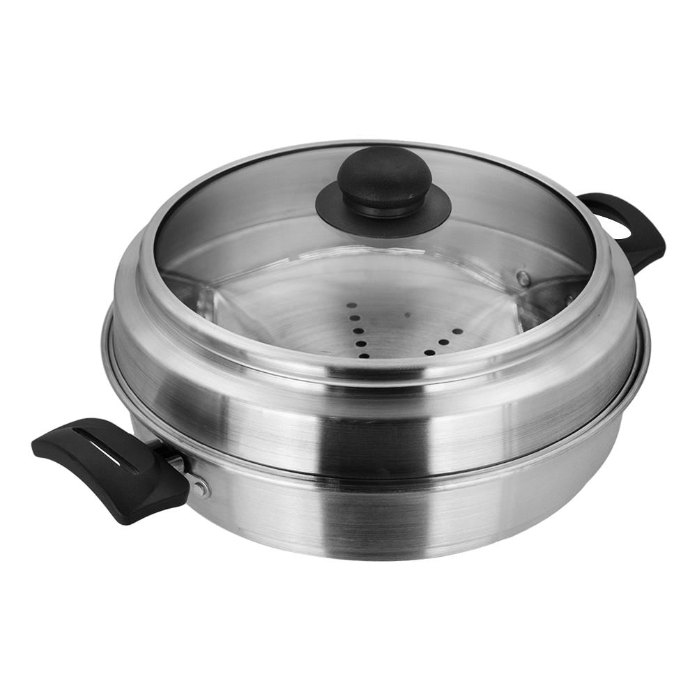 Horno mágico de aluminio con tapa de vidrio 1.125 litros 6521-0 Lamex