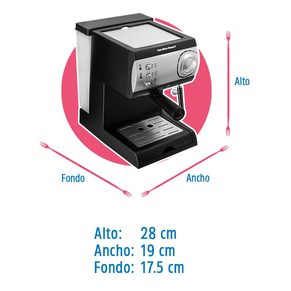Cafetera expresso y capuchino 40715 Hamilton Beach