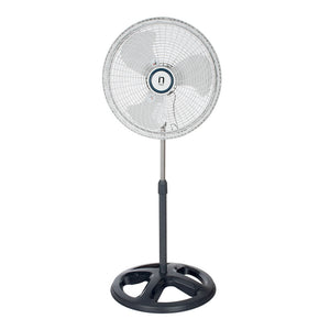 Ventilador de pedestal 18" de 3 velocidades gris P181 Navia