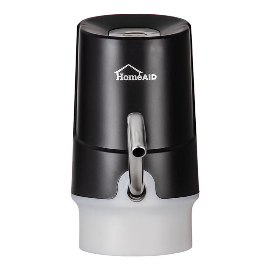 Dispensador de agua automático negro Home AI M-036 – vista frontal sobre garrafón
