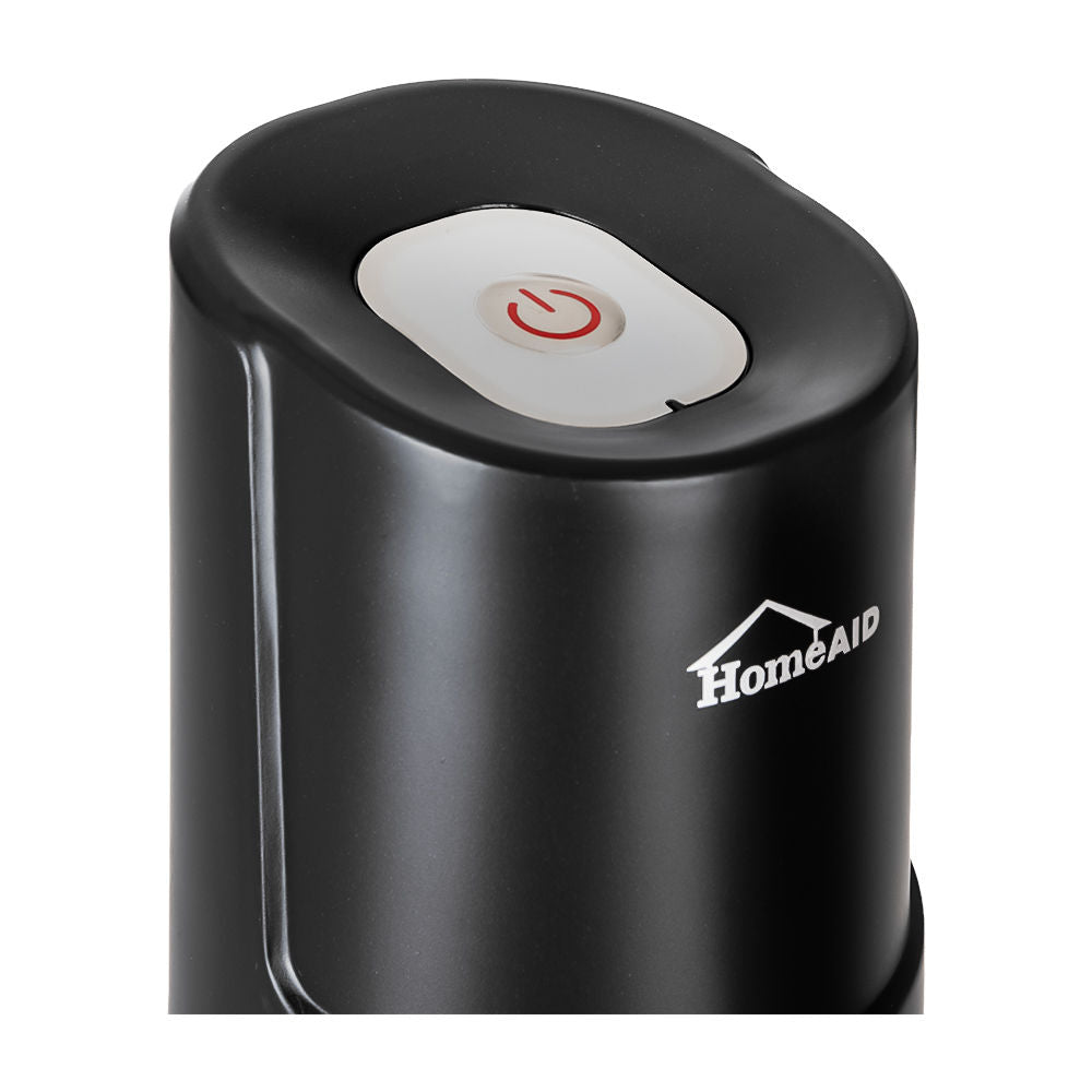 Dispensador de agua automático negro Home AI M-036 – detalle del botón frontal