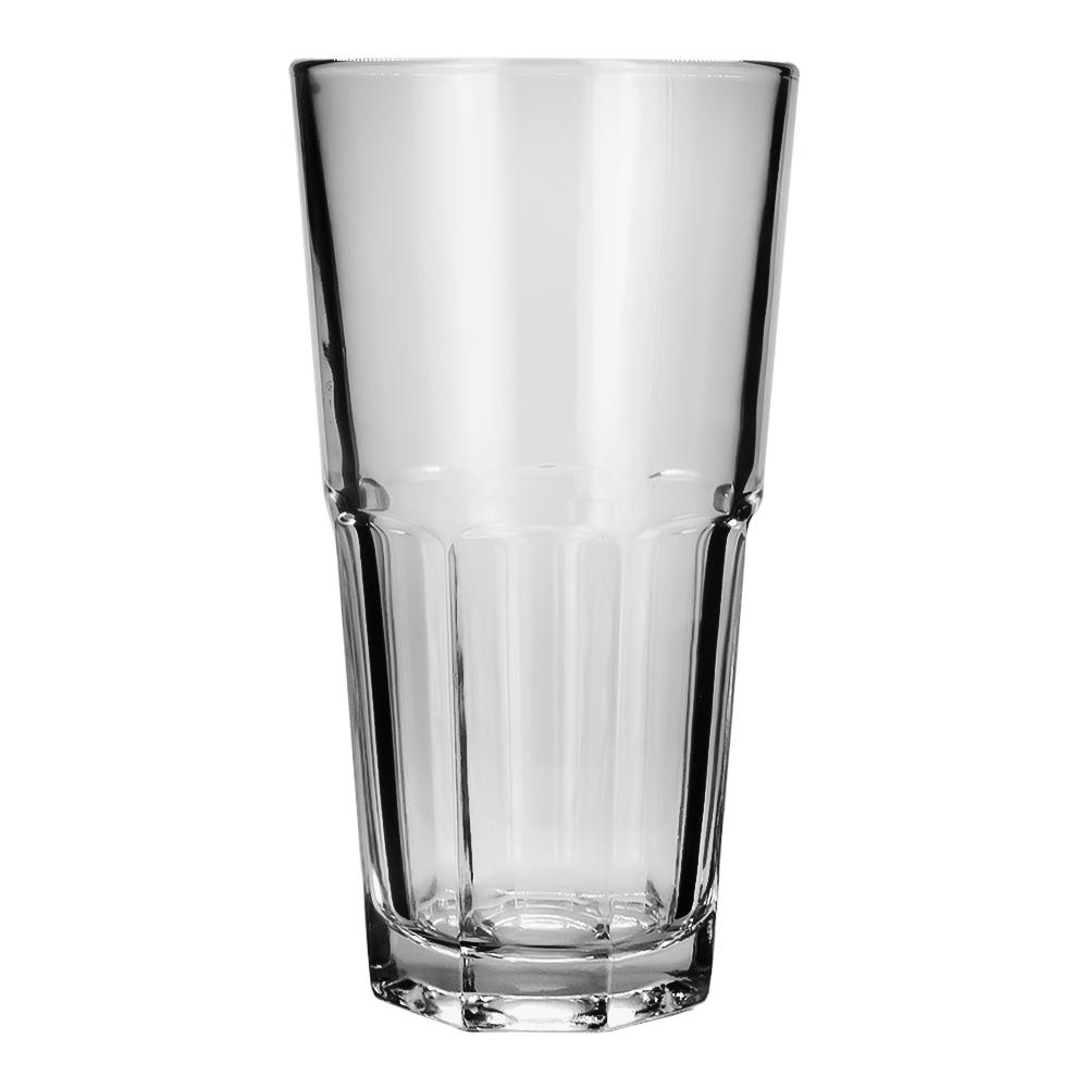 Smoothie Matutino: Licuadora Soho Lite Roja Oster + 4 Vasos de vidrio de 600 ml Kim Glass