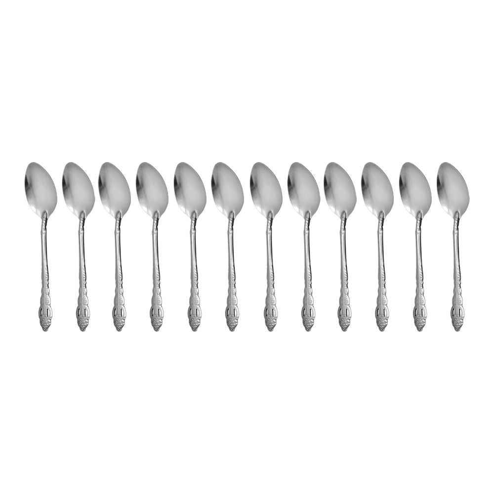Pack Anfitrión estrella: Vajilla de 12 piezas Constanza Corona + Juego de cucharas 12 piezas Dekora