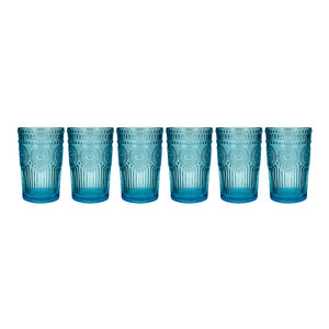 Pack Color y diseño en cada trago: Juego de 6 vasos con relieve 355 ml Home Sweet Home