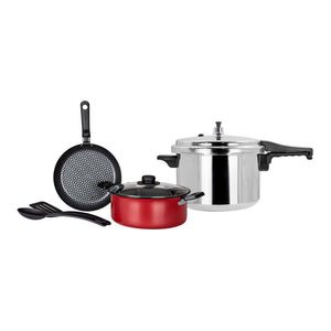 Pack El corazón de tu cocina: Olla de presión de 6 L Ekco + Batería de 5 piezas Ekco