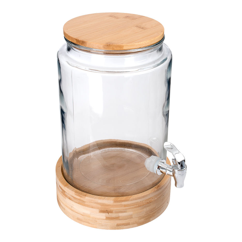 Pack Estación refresh en casa: Despachador de agua 6 litros HSH + Juego de 2 vasos con popote y tapa HSH