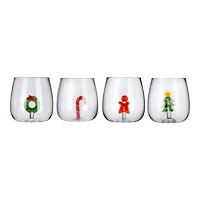 Kit de 4 Vasos Navideños 3D Home Sweet Home