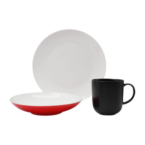 Vajilla de porcelana de 12 piezas Polar Ánfora