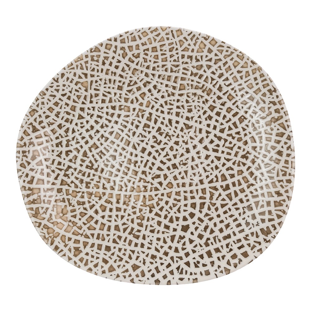 Plato trinche de porcelana 29 cm Lapya Wood Vago 90946 Bonna