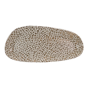 Plato de porcelana rectangular 36 cm Lapya Wood 90947 Bonna