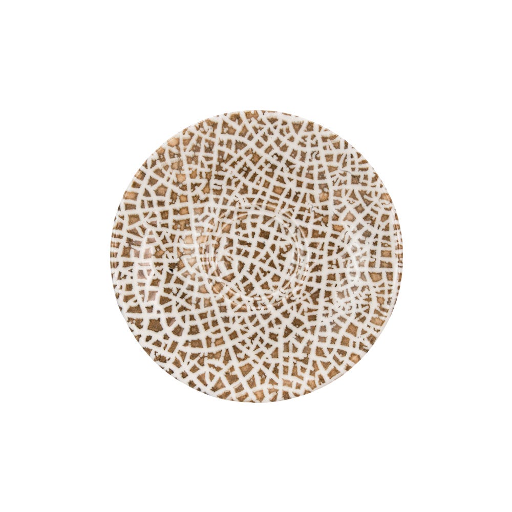 Plato para taza de porcelana de 16 cm Lapya Wood 91051 Bonna