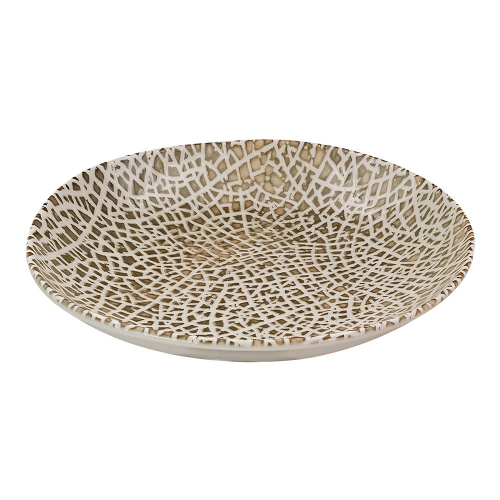 Tazón baja de porcelana de 26 cm 900 ml Lapya Wood 90949 Bonna